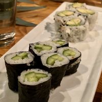 Cucumber and avocado rolls at Kabuki in Burbank