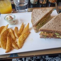 club sandwich at Scara e Beo in Cortona