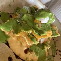 Lasagna scomposta di polenta  at Scara e Beo in Cortona