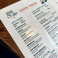 Drink menu  at Luz Tacos in Squamish