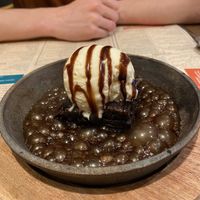 Sizzling chocolate brownie   at Sanskruti Restaurant in Manchester