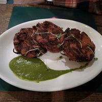 Onion bhajis at Sanskruti Restaurant in Manchester