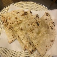 garlic naan (vegan!)  at Sanskruti Restaurant in Manchester
