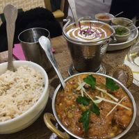 Curries at Sanskruti Restaurant in Manchester