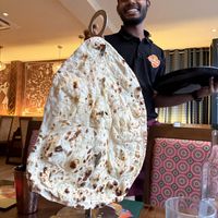 The biggest nan ever  at Sanskruti Restaurant in Manchester