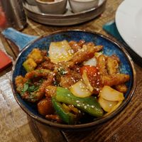 Sweet and sour corn at Sanskruti Restaurant in Manchester