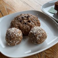 Vegan cookie and power balls  at Caffè Garibaldi in Squamish
