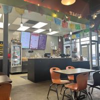 Easy ordering. They bring it to your table. Veggie section on the means that is vegan    at El Camino Gourmet Tacos in Eagan