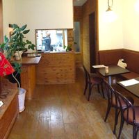 The interior of the Veggie Cafe.  at Veggie Cafe in Kyoto