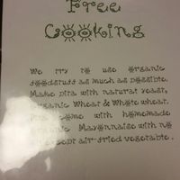 the menu (cover) at Veggie Cafe in Kyoto