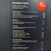Breakfast menu at Bill's Kitchen Ludlow in Ludlow