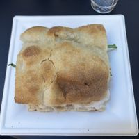 Straccella focaccia  at Fermaggio Bistrot & Store in Rome