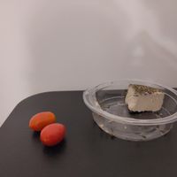 This is what the inside of the cheese looks like at Fermaggio Bistrot & Store in Rome