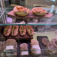 Lunch choices  at Fermaggio Bistrot & Store in Rome