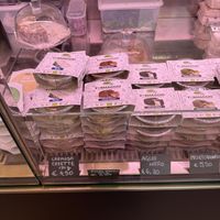 Cheese and also some mock meats which look pretty tasty   at Fermaggio Bistrot & Store in Rome