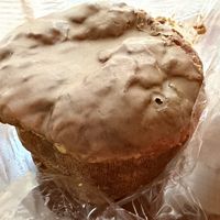 Vegan pistachio pannetone   at Fermaggio Bistrot & Store in Rome