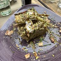 Artichoke lasagnaa  at Fermaggio Bistrot & Store in Rome