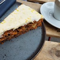 Carrot cake and espresso at Kiwi Corner  in Mainz