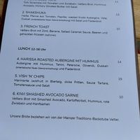 Menu at Kiwi Corner  in Mainz