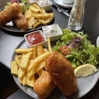 Vegan Fish and Chips  at Kiwi Corner  in Mainz