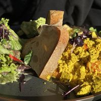 Tofu scrambled „egg"  at Kiwi Corner  in Mainz