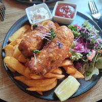 Vish & chips at Kiwi Corner  in Mainz