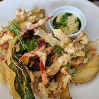 Vegetable tempura at Cantilly Garden in Samobor