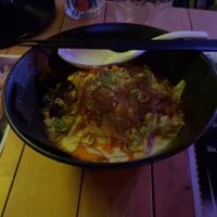 Fire no tonkotsu ramen  at The Fire Bar in Osaka