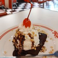 Brownie Sundae (All Sundae are vegan.) at Yau Veggie Diner in New Territories