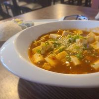 Mapo Tofu (SUPER spicy!) at Passion Fin Asian Bistro & Sushi Bar in Fort Wayne