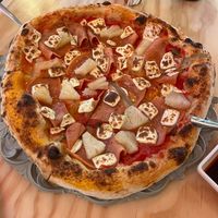 Hawaina pizza 😅 at Angolo Pizza Napolitana  in Mexico City