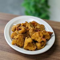 Vegan Curry Fried Lionhead Mushroom at Vegan Natural Bakery - 天然素食 in Central Singapore