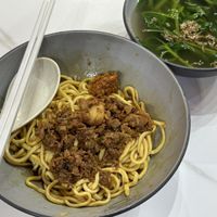Minced meat dan dan noodles  at Vegan Natural Bakery - 天然素食 in Central Singapore