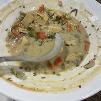 Thai curry with tofu  at Mana Coffee in Suva