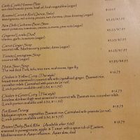 Menu at Cafe ProFusion in Dillon