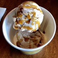 House made coconut ice cream  at Cafe ProFusion in Dillon