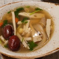 Sehr leckere Suppe mit Tofu at Mai Garden in Karlsruhe