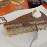 Choco toffee cake at Cafe Gleichklang in Hannover