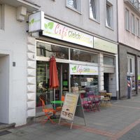 outside at Cafe Gleichklang in Hannover