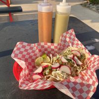 Tres tacos veganos!   at Taqueria Los Tres Figgies 2 in Ocean Shores
