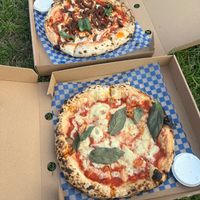Pizzas at The Portland Arms in Cambridge