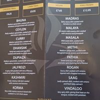 All their classics can be made vegan. at Bengal Spice in Uckfield