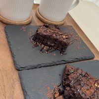 Zucchini-Brownie, Cappuccino und Matcha  at El Michi del Puerto in Tenerife