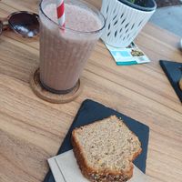 Banana choc smoothie & Banana bread at El Michi del Puerto in Tenerife