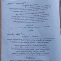 Auszug aus der Speisenkarte 1 at Teba in Wilhelmshaven