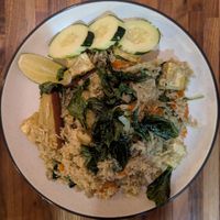 Green Curry Fried Rice at Sanae Thai Eatery in Portland