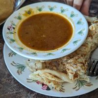 Roti canai at Nasi Kandar Subaidah in Malacca