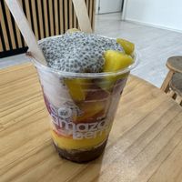 Smaller sized bowl topped to the brim - paid about $18  at Amazon Berry in Randwick