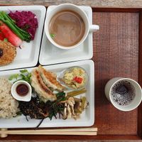 Lunch plate at Zeal in Miyazaki