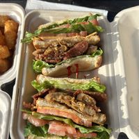 Club sandwich  at The Vegan Phoenix in Beaverton